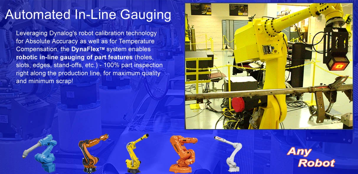 In-line Gauging Any Robot